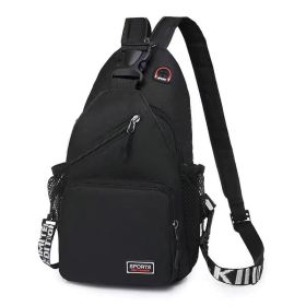 Fashion Backpack Women's Casual Waterproof Multifunctional Chest Bag (Option: Classic Black)