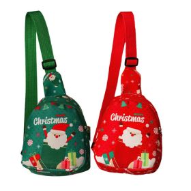 Christmas Santa Handheld Gift Bag - Festive Waterproof Gift Wrap For Holiday Presents, Perfect For Christmas Eve Apple Gift Boxes & Small Gifts (Option: RedGreen)