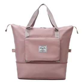 Dry And Wet Separation Sports Portable Shoulder Bag (Option: Pink)